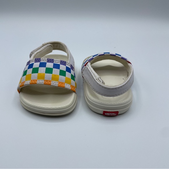 VANS Rainbow Toddler Slides Size 2 - Picture 3 of 4